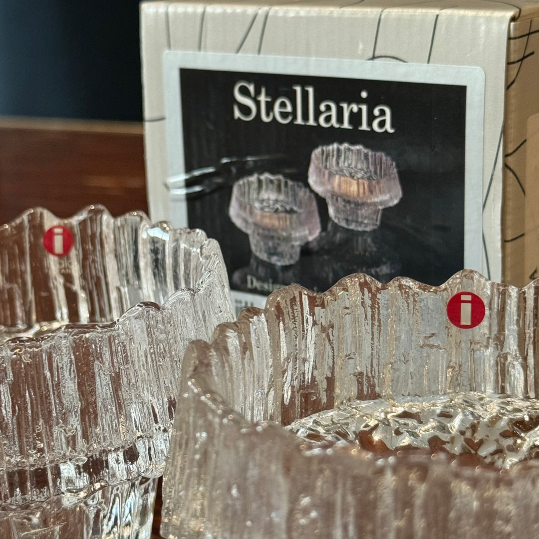 Pair of iitala Stellaria Candleholders