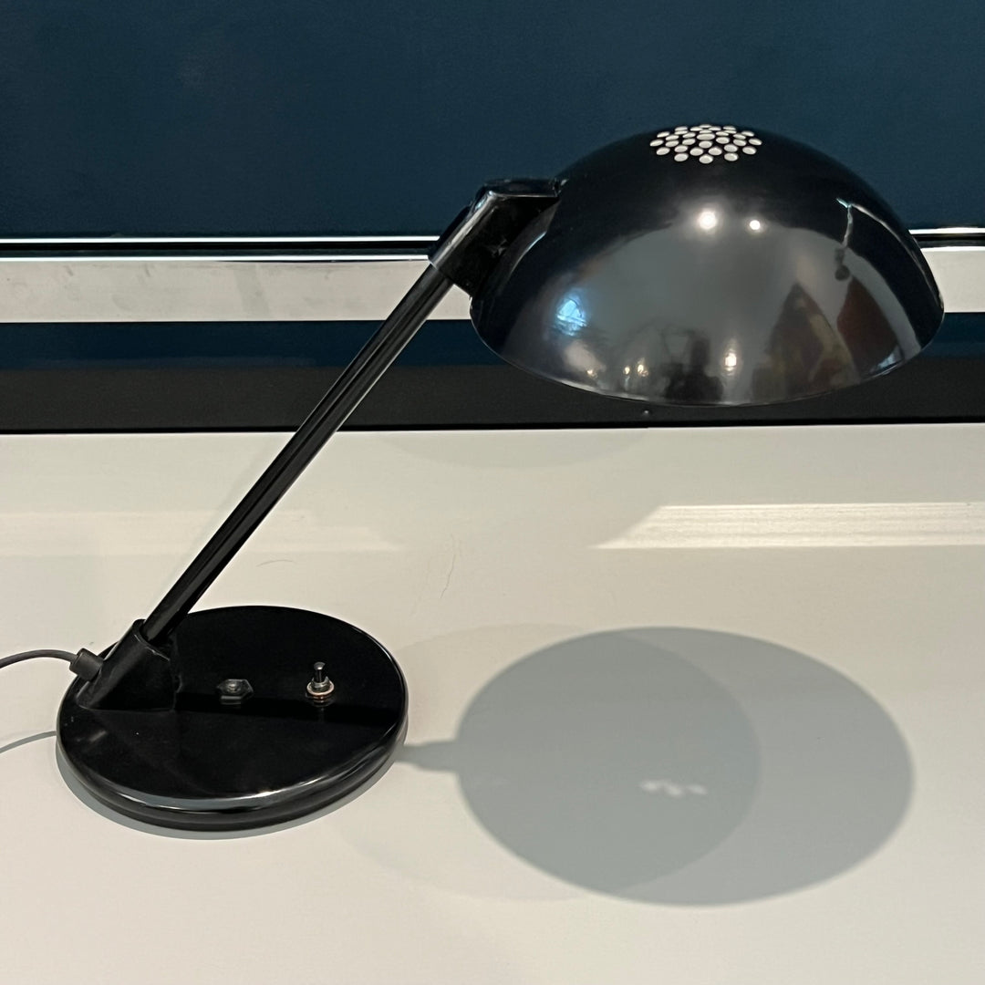 1980s Black Designer Desk Lamp (Small)