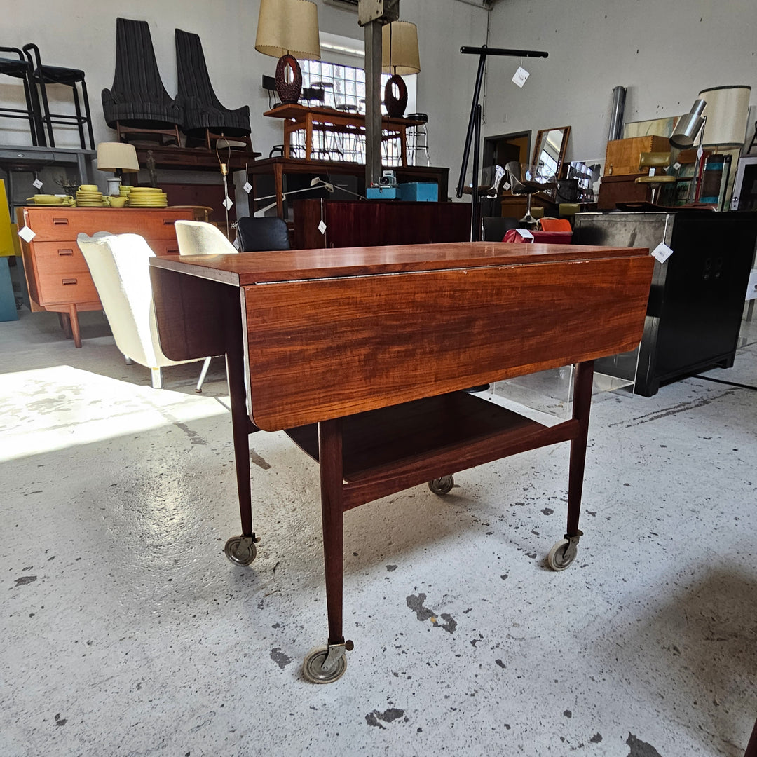 Raymor Expandable Teak Console on Casters