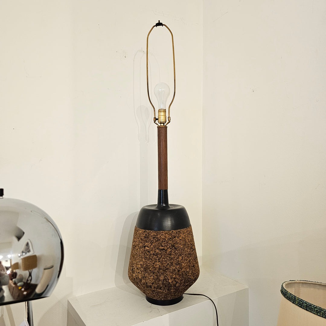 Tall Cork Table Lamp