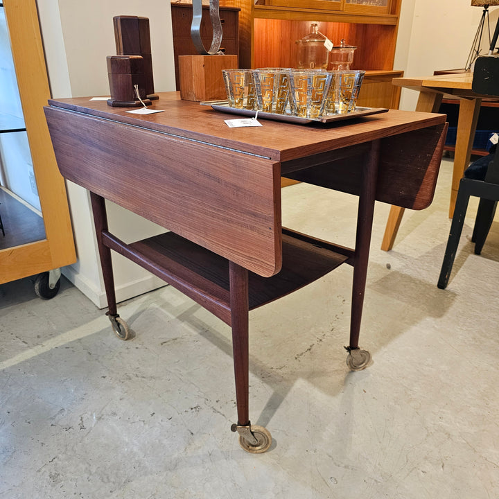 Raymor Expandable Teak Console on Casters