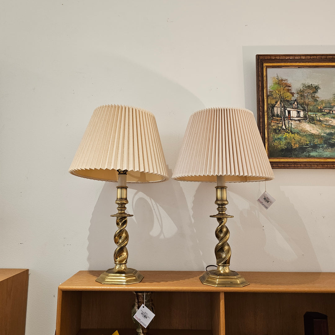 Pair of Brass Stiffel Table Lamps