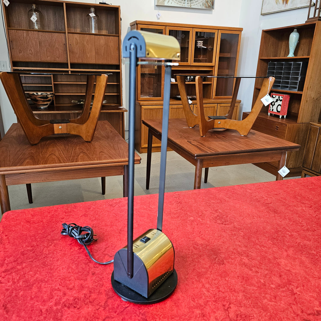 Postmodern Gold & Black Desk Lamp