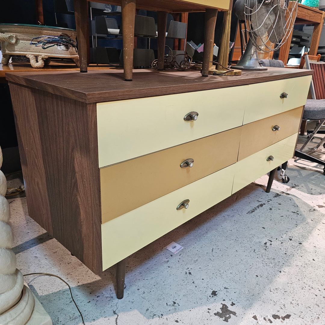 Vintage Laminate Lowboy Dresser