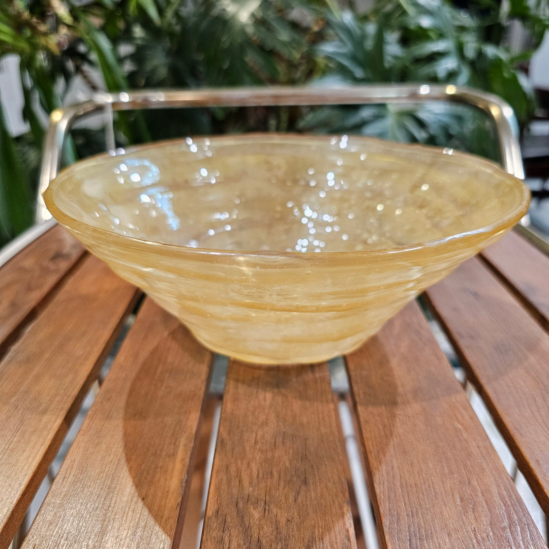 MCM Yellow Glass Bowl