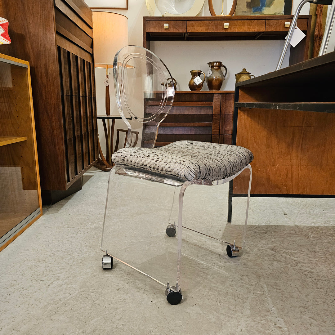 Vintage Lucite Vanity Side Chair