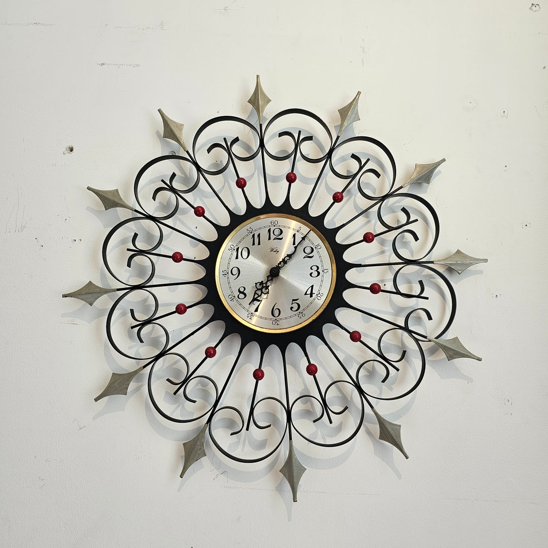 MCM Welby Sunburst Wall Clock