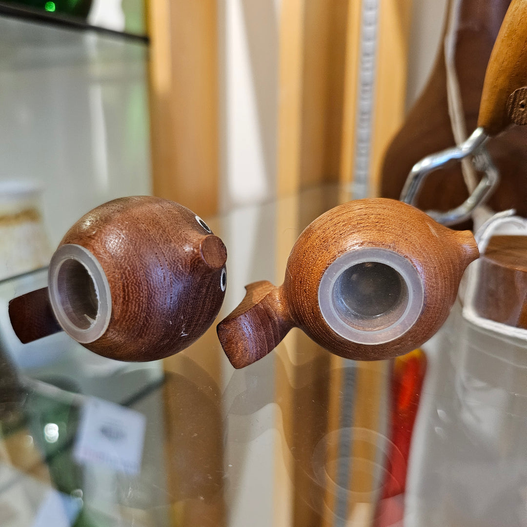 Teak Fish Salt & Pepper Shakers