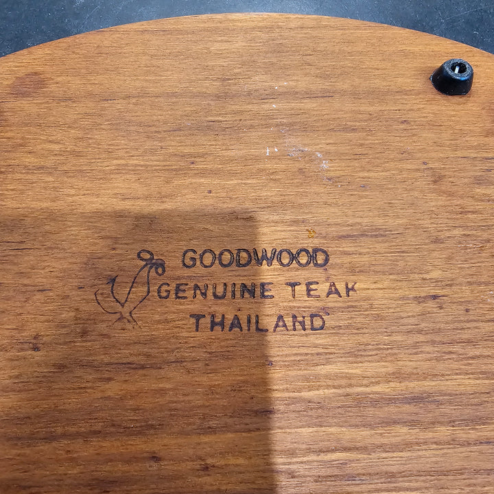 Goodwood Teak Tray w/ Glass Dome