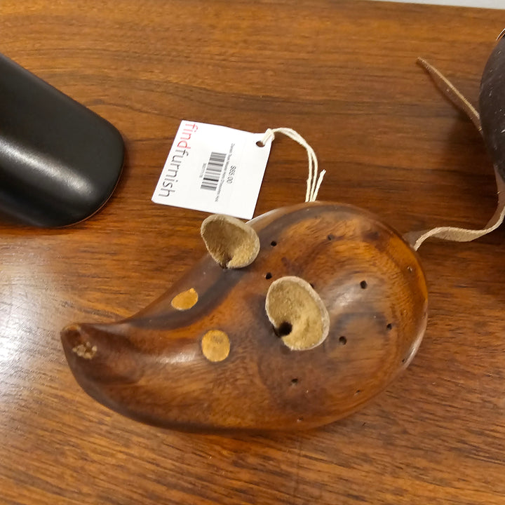 Danish Teak Mouse Hors D'oeuvres Holder