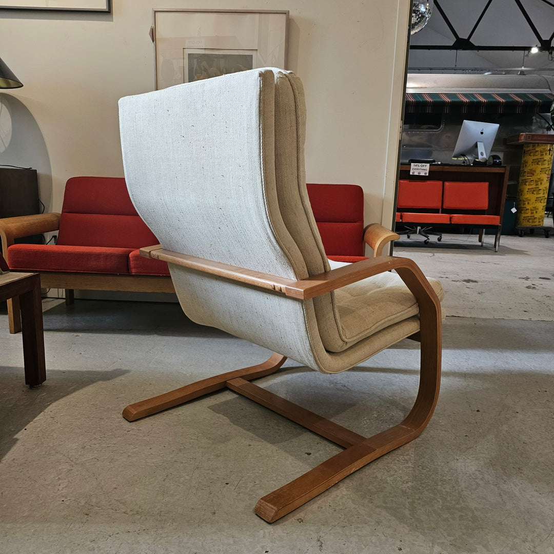 Vintage Scandinavian Bentwood Lounge Chair