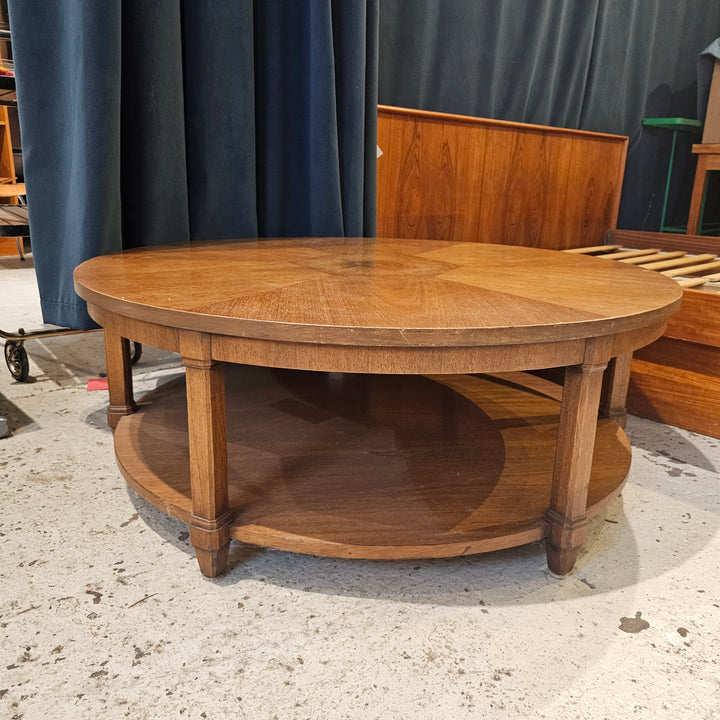 Round Vintage Drexel Coffee Table