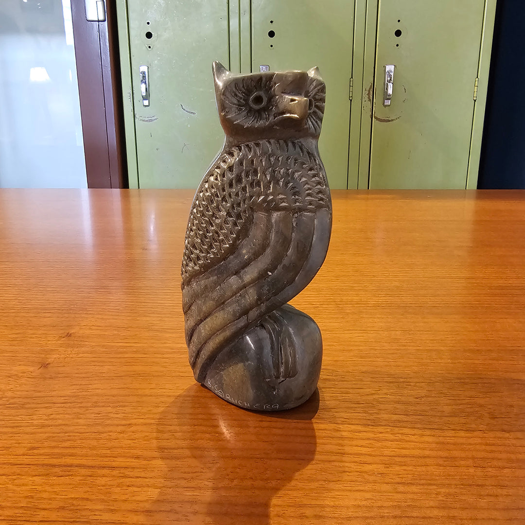 Brian Saruchera Owl Sculpture