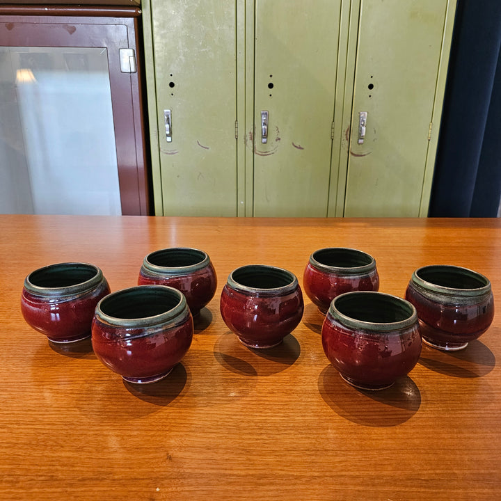 (7) Michael Smith Pottery Cups