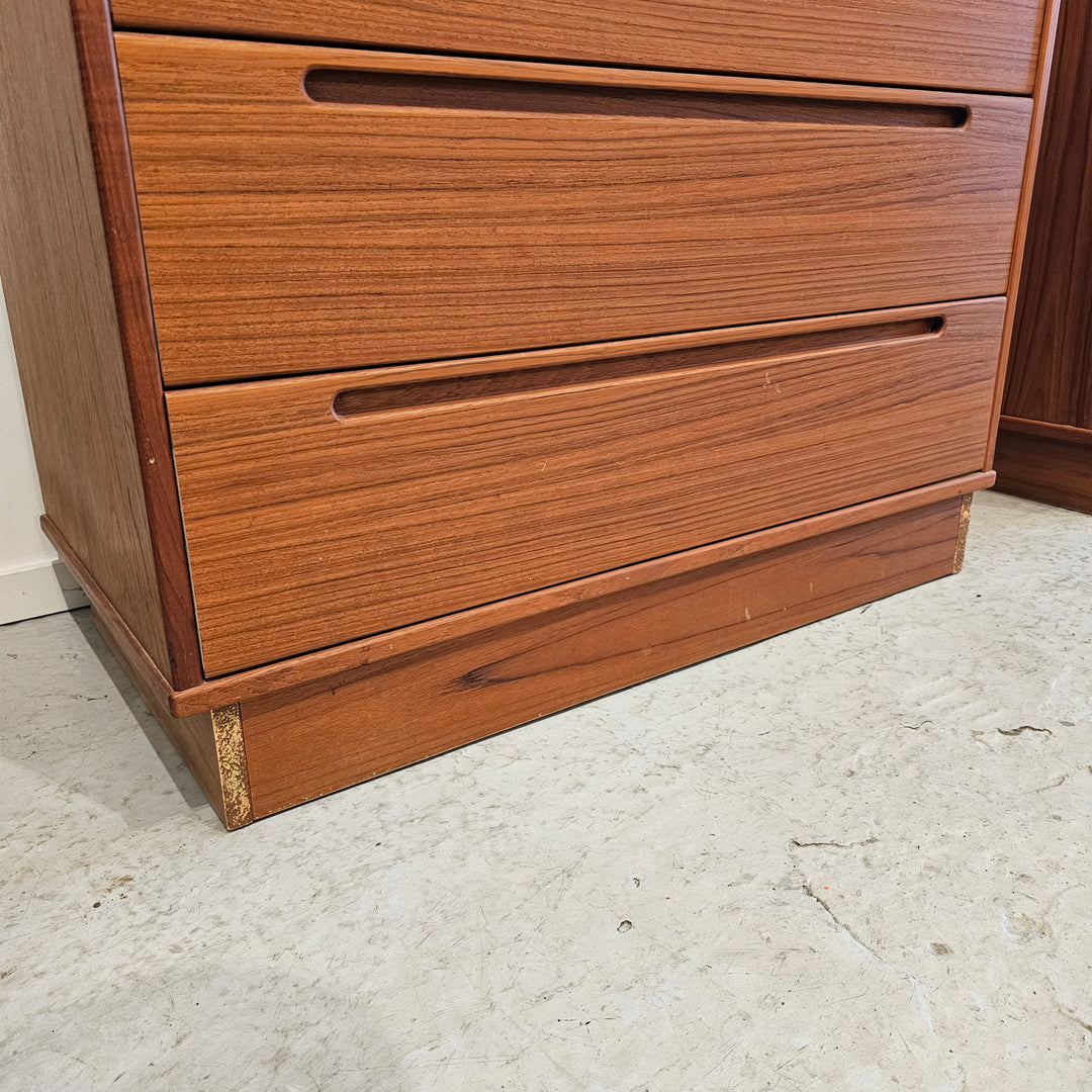 Torring Danish Teak High Boy Dresser