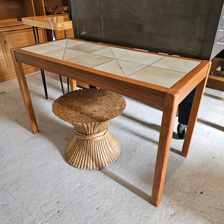 Gangso Mobler Danish Teak Tile Top Console Table