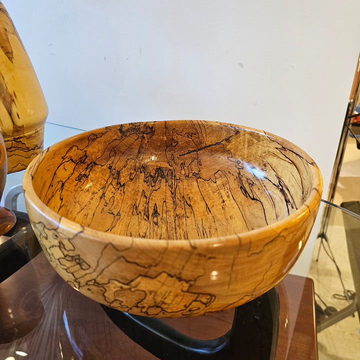 Handmade Spalted Maple Wood Bowl