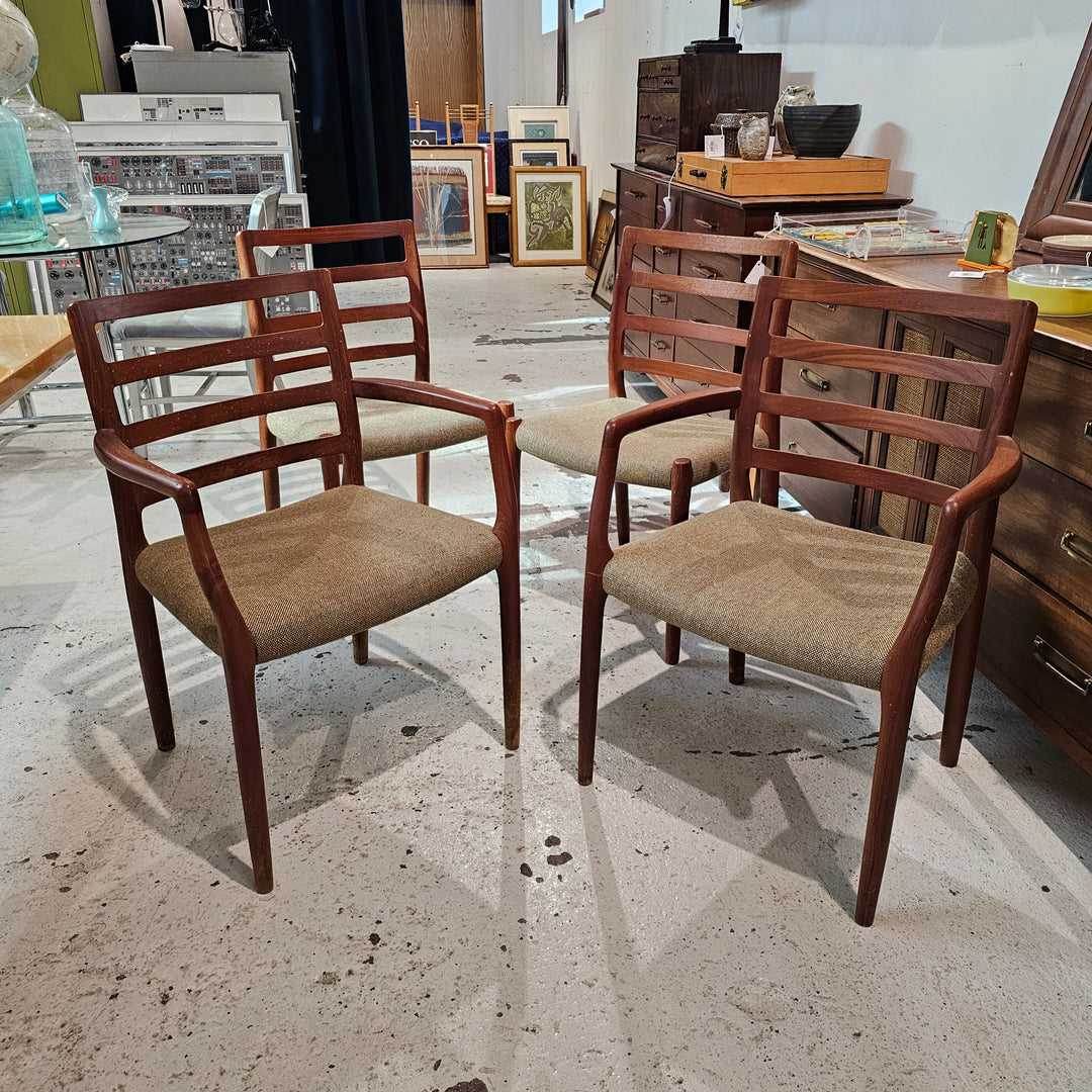 Niels Moller Danish Model 78 & 62 Teak Dining Chairs (4)