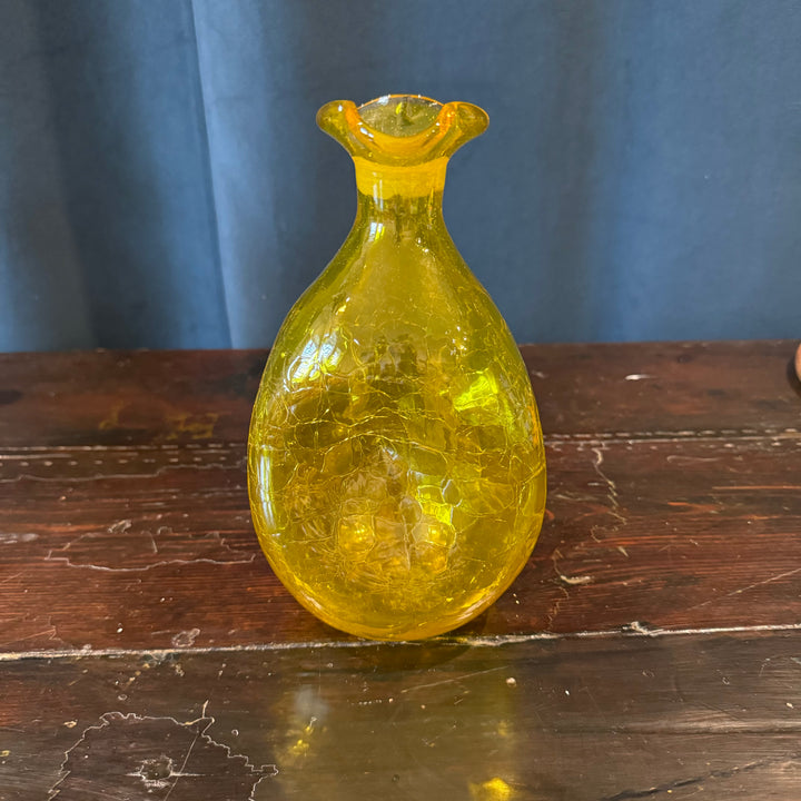 Blenko Yellow Decanter w/ Stopper