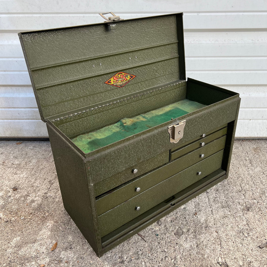 Vintage Sherman-Klove Metal Multi-Drawer Toolbox