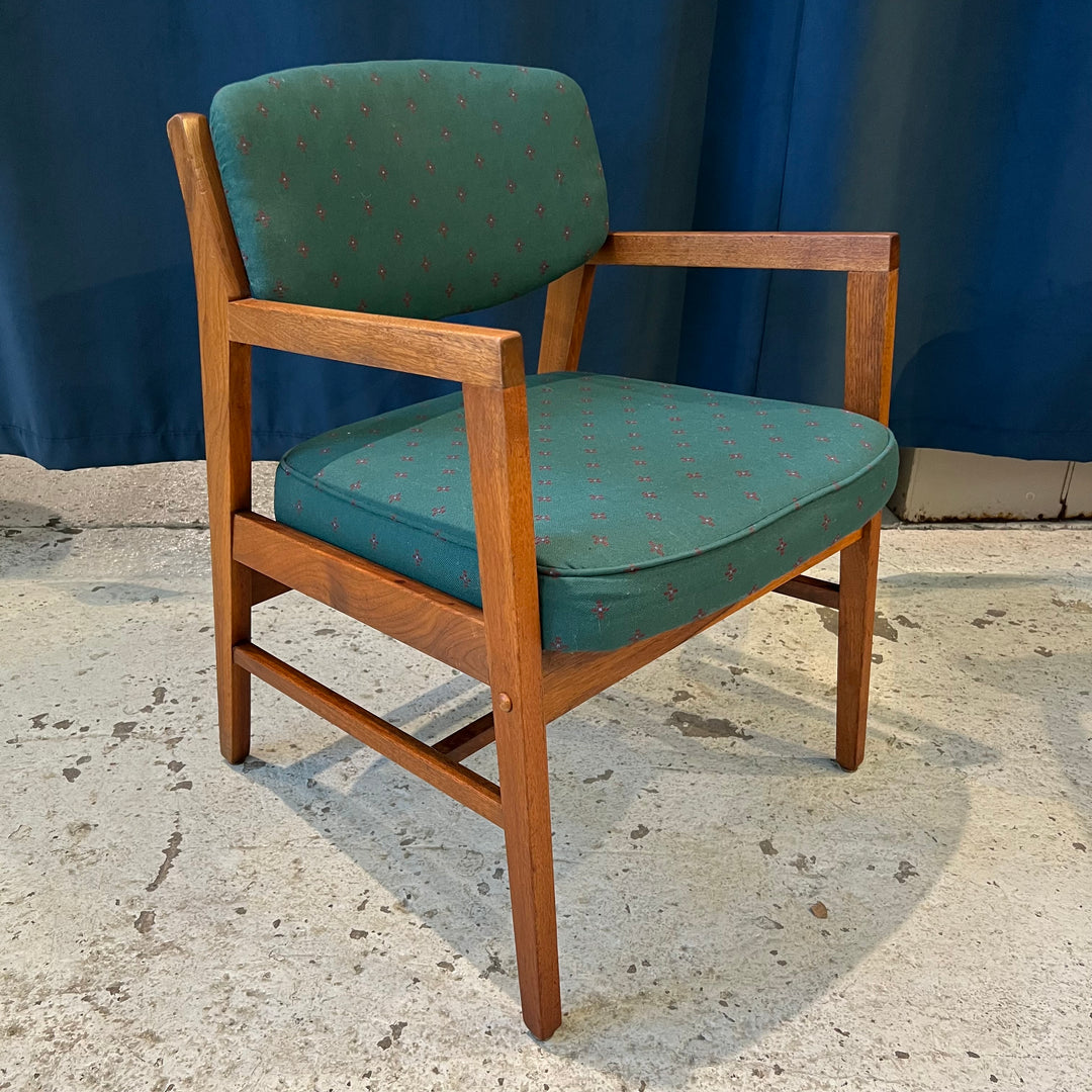 Vintage Gunlocke-style Walnut Armchair