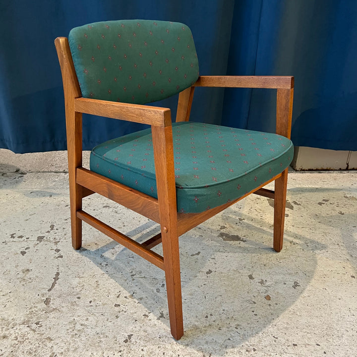 Vintage Gunlocke-style Walnut Armchair