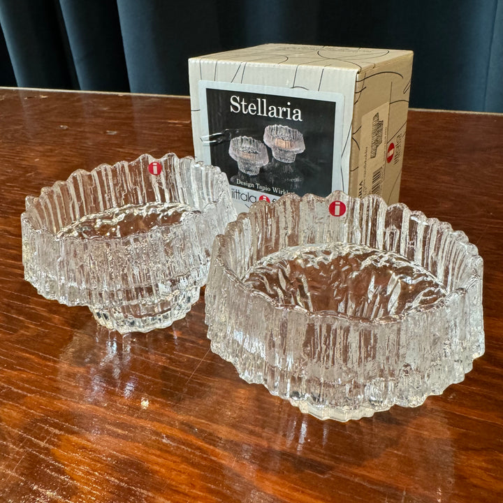 Pair of iitala Stellaria Candleholders