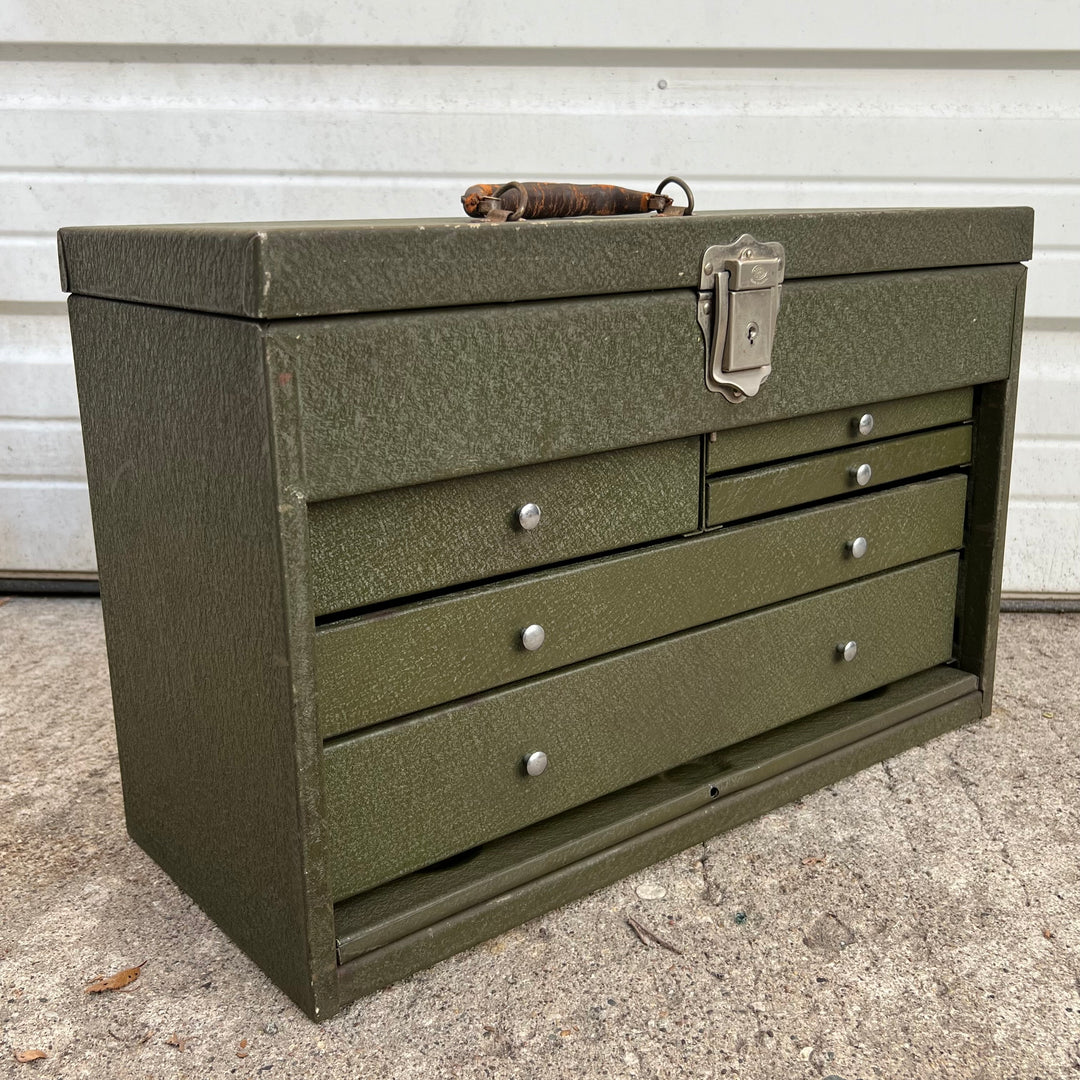 Vintage Sherman-Klove Metal Multi-Drawer Toolbox