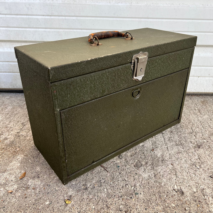 Vintage Sherman-Klove Metal Multi-Drawer Toolbox