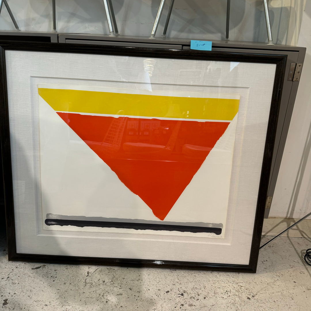 Alexander Liberman Red Triangle Lithograph