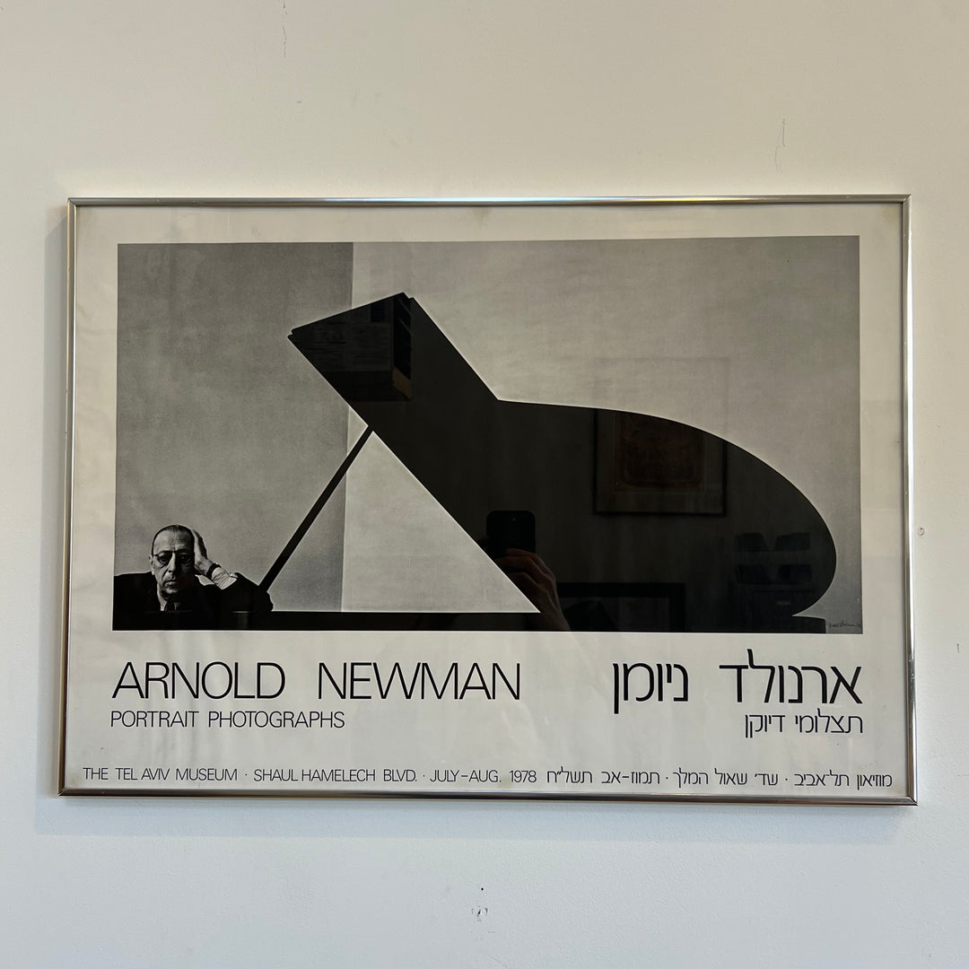 Original 1978 Arnold Newman Portrait Photographs Tel Aviv Museum Poster