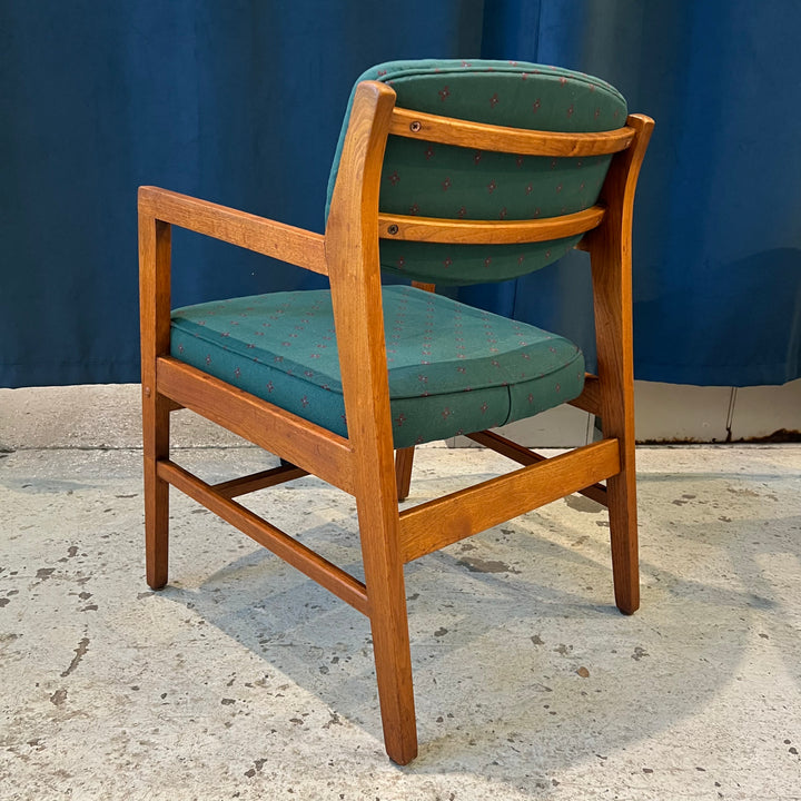 Vintage Gunlocke-style Walnut Armchair