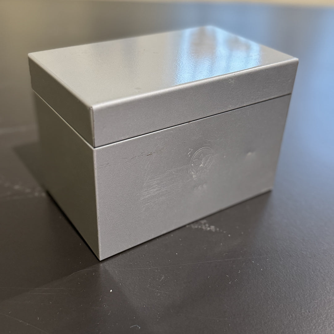 6.5” Metal Index Card Box