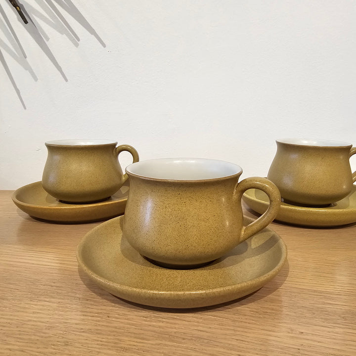 (10) Denby of England Cups & Saucers