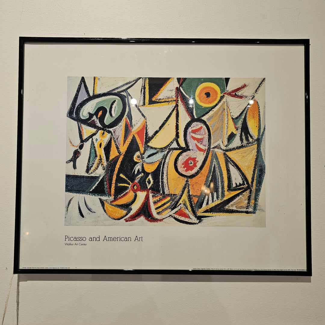 Framed Picasso Walker Art Ctr Poster