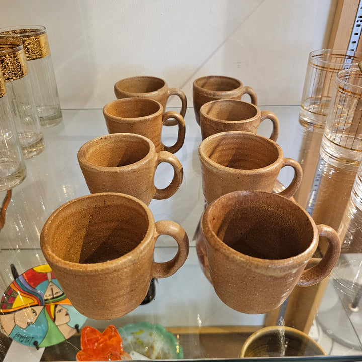 (8) Stoneware Mugs