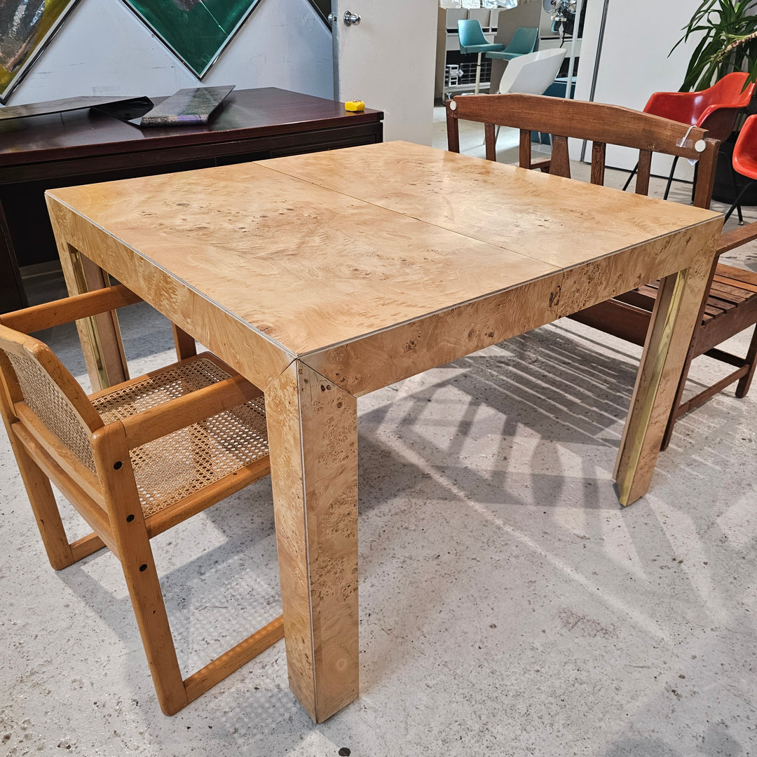 Vintage Burl Dining Table